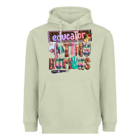 Matcha educator of tiny humans Heavyweight Hoodie - AdoDesignShop