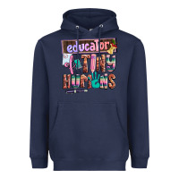Navy educator of tiny humans Heavyweight Hoodie - AdoDesignShop