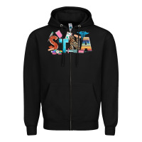 Black stna Zipper Hoodie - Zillion Design Studio