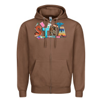 Chestnut stna Zipper Hoodie - Zillion Design Studio