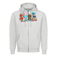 Dove Grey stna Zipper Hoodie - Zillion Design Studio