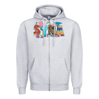 Heather Grey stna Zipper Hoodie - Zillion Design Studio