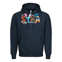 Navy stna Zipper Hoodie - Zillion Design Studio