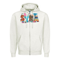 Oatmeal Heather stna Zipper Hoodie - Zillion Design Studio