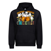 Black western cheers with ghosts Urban Hoodie - NancyCooperArtShop
