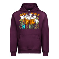 Mauve Wine western cheers with ghosts Urban Hoodie - NancyCooperArtShop
