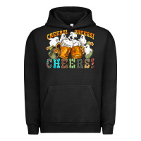 Pigment Black western cheers with ghosts Urban Hoodie - NancyCooperArtShop