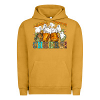 Pigment Peanut Butter western cheers with ghosts Urban Hoodie - NancyCooperArtShop