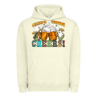 Pigment Pistachio western cheers with ghosts Urban Hoodie - NancyCooperArtShop
