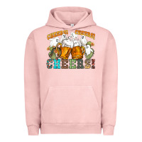 Pigment Salmon western cheers with ghosts Urban Hoodie - NancyCooperArtShop