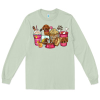 Matcha dachshund coffee cups Long Sleeve Tee - Zillion Design Studio