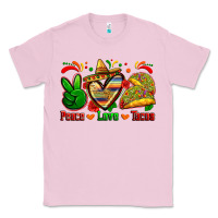 Bubblegum Pink peace love tacos Classic Tee - Zillion Design Studio