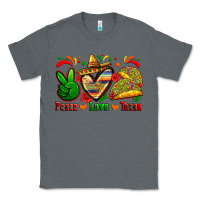 Charcoal Heather peace love tacos Classic Tee - Zillion Design Studio