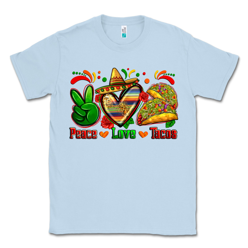 Peace Love Tacos Classic Tee by Zillion Design Studio | Teevron
