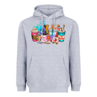 Heather Grey art teacher coffee cup Heavyweight Hoodie - AdoDesignShop