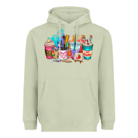 Matcha art teacher coffee cup Heavyweight Hoodie - AdoDesignShop
