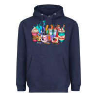 Navy art teacher coffee cup Heavyweight Hoodie - AdoDesignShop