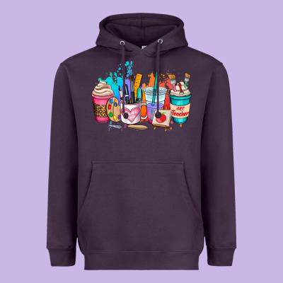 Art Teacher Coffee Cup Heavyweight Hoodie Designed By Adodesignshop
