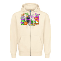 Sandshell Halloween Nurse Coffee Cups Zipper Hoodie - texasbilliewilder