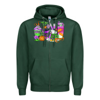 Sports Green Halloween Nurse Coffee Cups Zipper Hoodie - texasbilliewilder