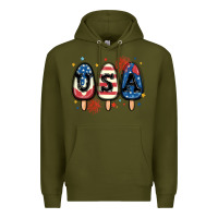 Army Green usa popsicles Premium Hoodie - MaliasSmallBusiness