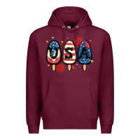 Burgundy usa popsicles Premium Hoodie - MaliasSmallBusiness