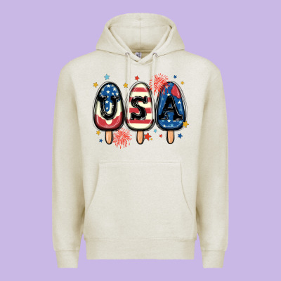 Usa Popsicles Premium Hoodie Designed By Maliassmallbusiness