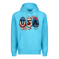 Ocean Blue usa popsicles Premium Hoodie - MaliasSmallBusiness