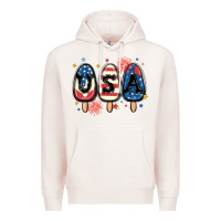 Pale Pink usa popsicles Premium Hoodie - MaliasSmallBusiness