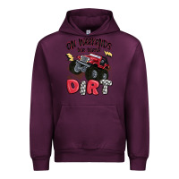 Mauve Wine on weekends we wear dirt Urban Hoodie - MaliasSmallBusiness