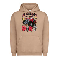 Pigment Burro on weekends we wear dirt Urban Hoodie - MaliasSmallBusiness