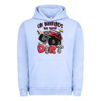 Pigment Grape Ice on weekends we wear dirt Urban Hoodie - MaliasSmallBusiness