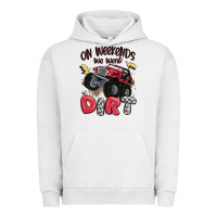 Pigment Lunar Rock on weekends we wear dirt Urban Hoodie - MaliasSmallBusiness