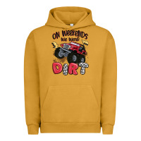 Pigment Peanut Butter on weekends we wear dirt Urban Hoodie - MaliasSmallBusiness