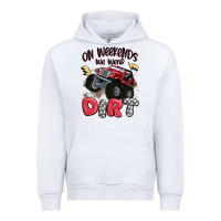 White on weekends we wear dirt Urban Hoodie - MaliasSmallBusiness