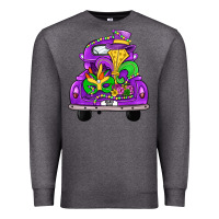 Charcoal Heather farm truck, mardi gras Premium Sweatshirt - JahusDesignShop