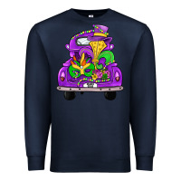 Navy farm truck, mardi gras Premium Sweatshirt - JahusDesignShop