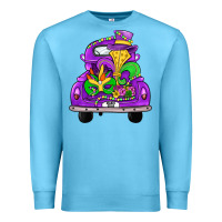 Ocean Blue farm truck, mardi gras Premium Sweatshirt - JahusDesignShop