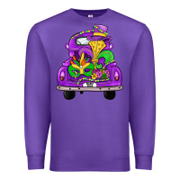 Purple farm truck, mardi gras Premium Sweatshirt - JahusDesignShop