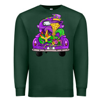 Sports Green farm truck, mardi gras Premium Sweatshirt - JahusDesignShop