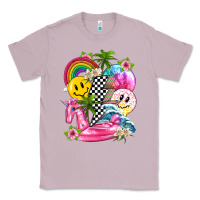 Lilac summer smile face and beach vibes with rainbow tbw Classic Tee - texasbilliewilder