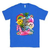 True Royal summer smile face and beach vibes with rainbow tbw Classic Tee - texasbilliewilder