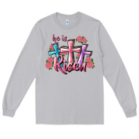 Moon Dust He Is Risen Cross Long Sleeve Tee - RanaPortraitStore