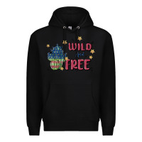 Black wild and free Premium Hoodie - MaliasSmallBusiness
