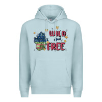Blue Mist wild and free Premium Hoodie - MaliasSmallBusiness