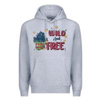 Heather Grey wild and free Premium Hoodie - MaliasSmallBusiness