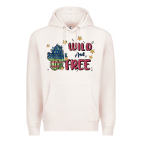 Pale Pink wild and free Premium Hoodie - MaliasSmallBusiness