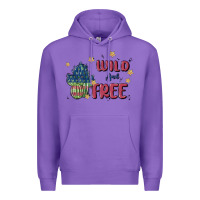 Purple wild and free Premium Hoodie - MaliasSmallBusiness