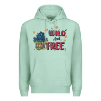 Seafoam wild and free Premium Hoodie - MaliasSmallBusiness