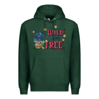 Sports Green wild and free Premium Hoodie - MaliasSmallBusiness